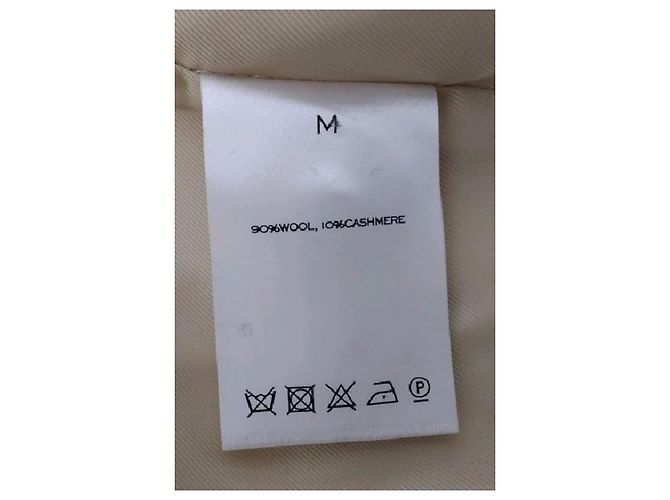 Autre Marque Beiger Kaschmir-Mantel - Ansicht 8