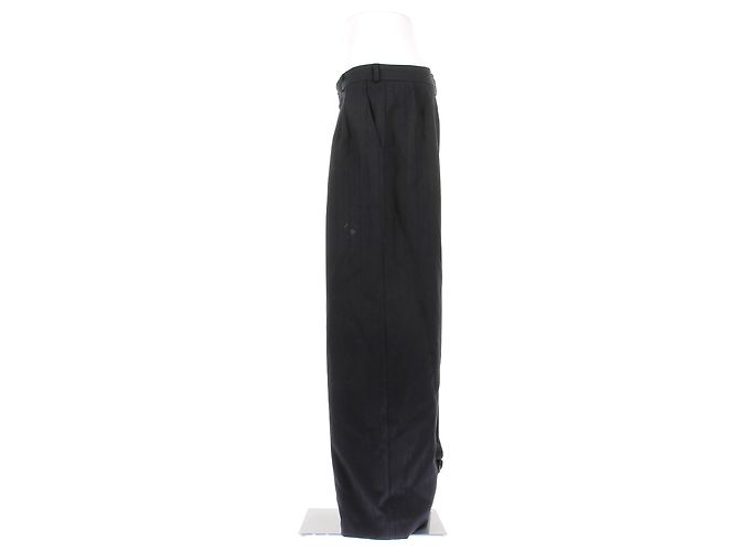 Yves Saint Laurent Pantaloni blu navy con pinces - vista 4