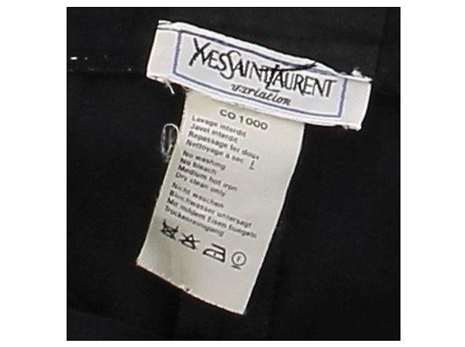 Yves Saint Laurent Pantaloni blu navy con pinces - vista 5