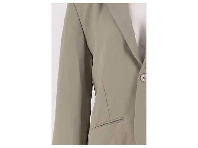 Autre Marque BOA Kurzer Blazer Khaki - Ansicht 3