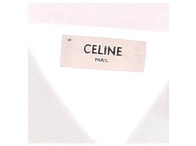 Céline Camicia bianca con volant Bianco - vista 6
