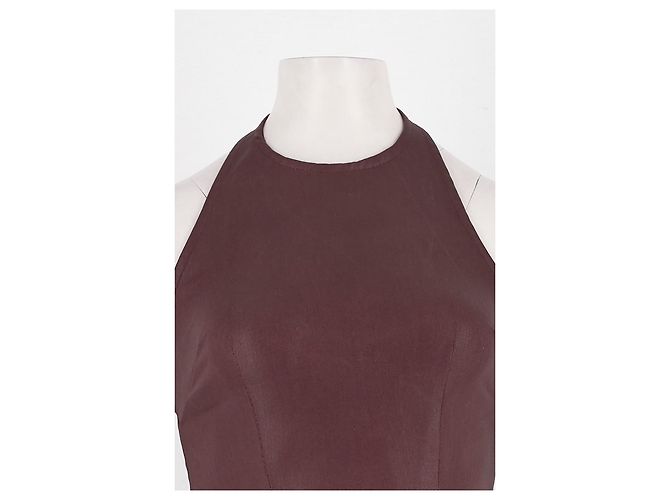 Autre Marque Abito in cotone bordeaux DL1961 Bordò - vista 2