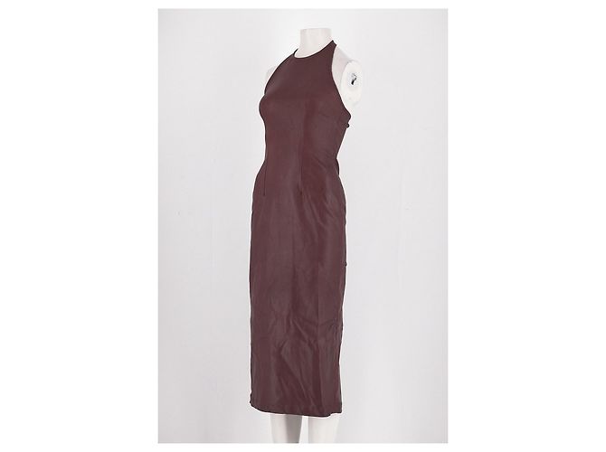 Autre Marque Abito in cotone bordeaux DL1961 Bordò - vista 4