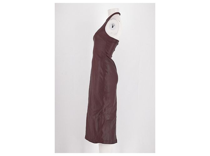 Autre Marque Abito in cotone bordeaux DL1961 Bordò - vista 5