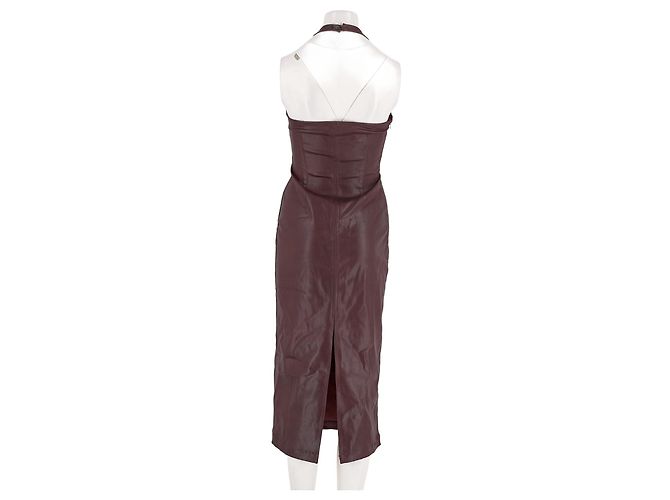 Autre Marque Abito in cotone bordeaux DL1961 Bordò - vista 6