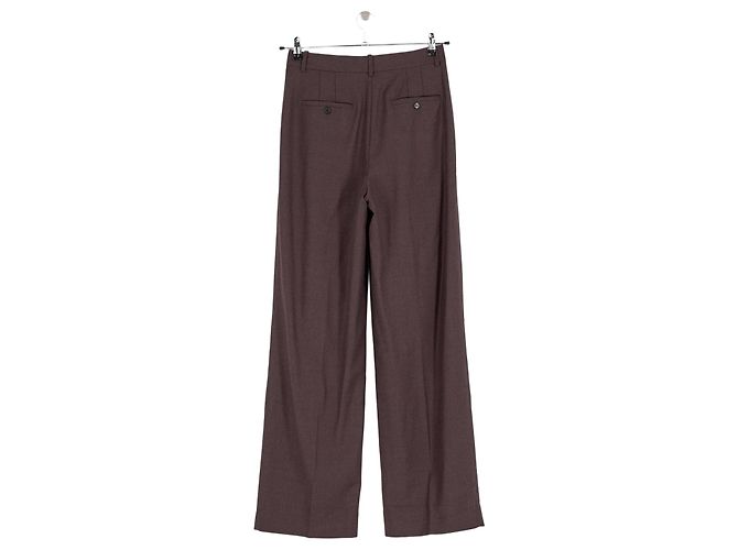 Theory Pantalones de lana marrón Castaño - vista 4