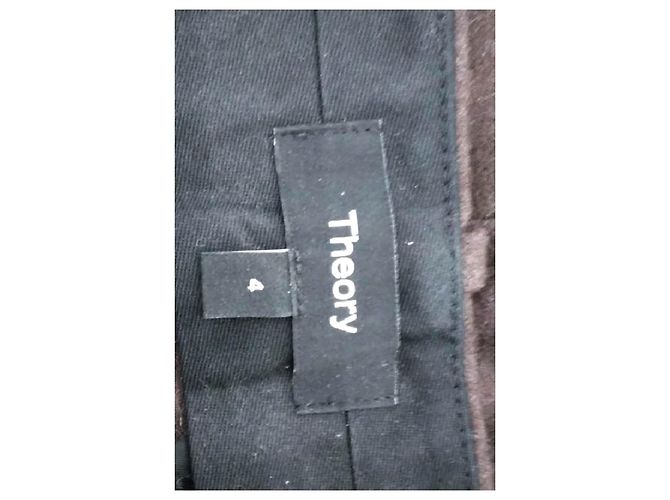 Theory Pantalones de lana marrón Castaño - vista 5