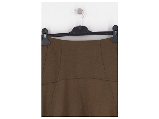 Autre Marque Falda midi marrón THE FRANKIE SHOP Castaño - vista 2
