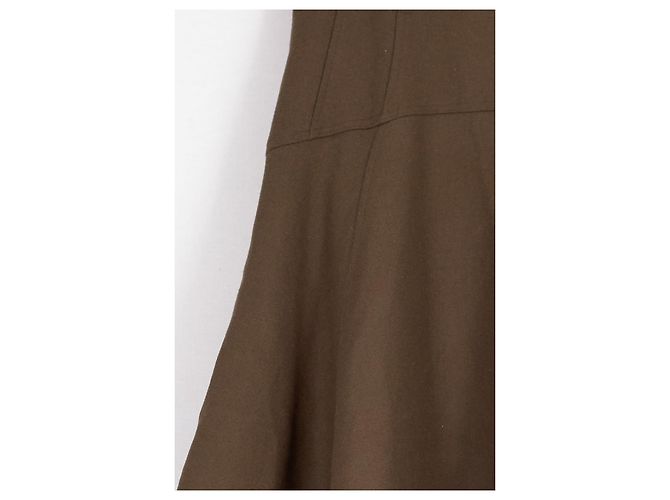Autre Marque Falda midi marrón THE FRANKIE SHOP Castaño - vista 3