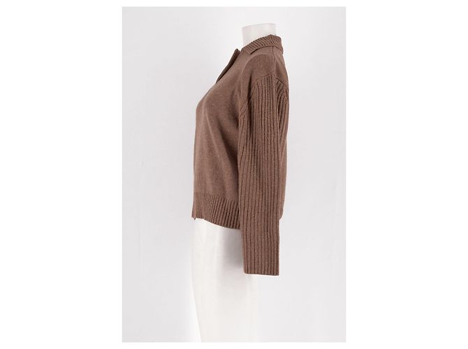 Autre Marque Jersey de lana marrón ALIGNE Castaño - vista 5