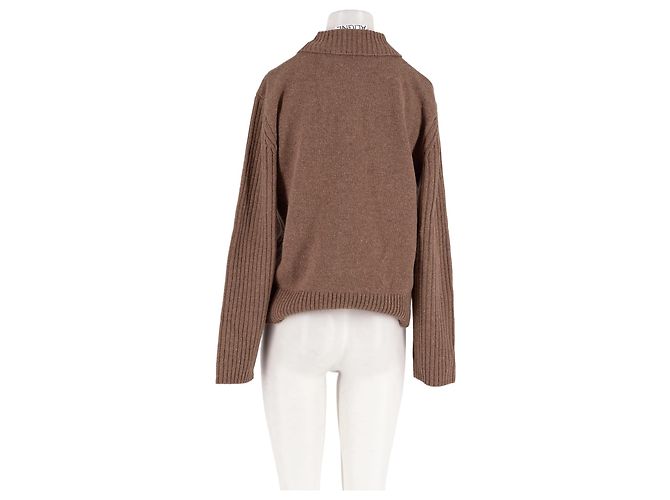 Autre Marque Jersey de lana marrón ALIGNE Castaño - vista 6