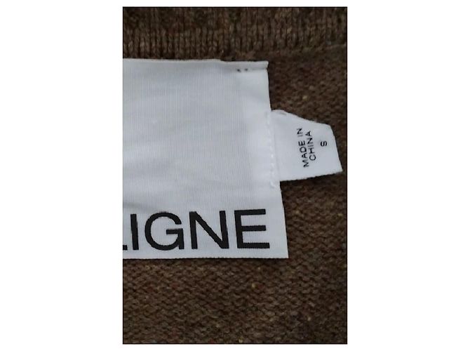 Autre Marque Jersey de lana marrón ALIGNE Castaño - vista 7