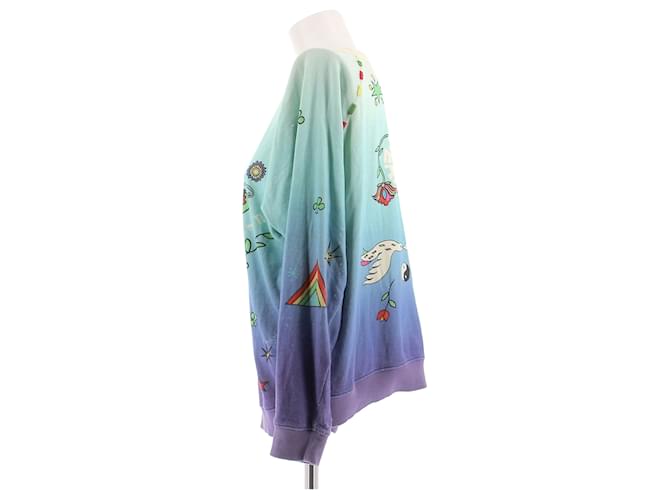 Autre Marque MONOKI Mehrfarbiger Baumwollpullover Mehrfarben - Ansicht 4