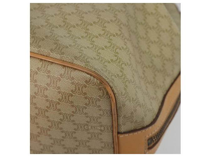 Céline CELINE Macadam Canvas Hand Bag PVC Beige Gold - vista 14