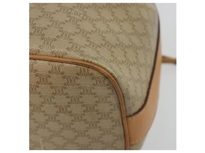 Céline CELINE Macadam Canvas Hand Bag PVC Beige Gold - vista 16