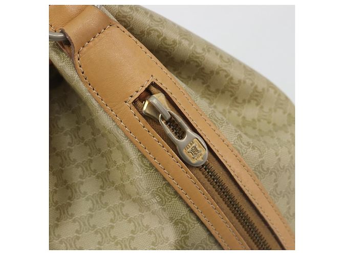 Céline CELINE Macadam Canvas Hand Bag PVC Beige Gold - vista 18