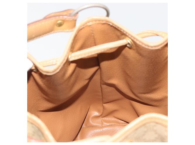 Céline CELINE Macadam Canvas Hand Bag PVC Beige Gold - vista 20