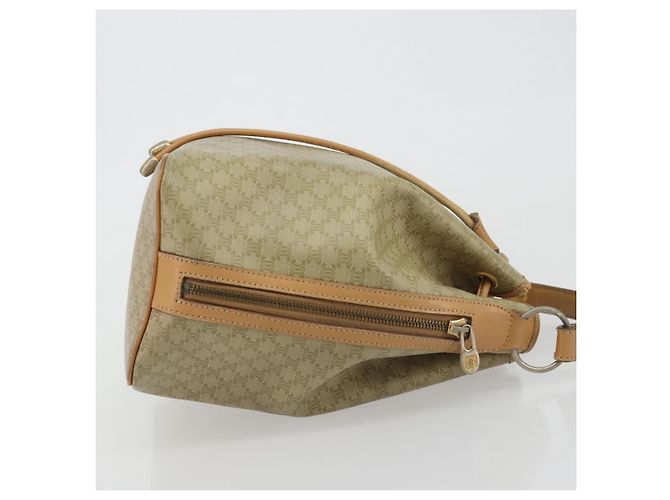 Céline CELINE Macadam Canvas Hand Bag PVC Beige Gold - vista 3