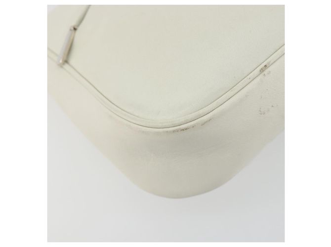GUCCI Bamboo Shoulder Bag Leather White Silver 001 3870 - vista 14