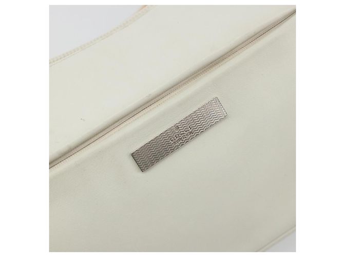 GUCCI Bamboo Shoulder Bag Leather White Silver 001 3870 - vista 17