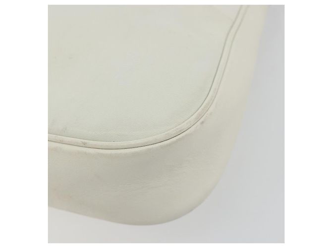 GUCCI Bamboo Shoulder Bag Leather White Silver 001 3870 - vista 9