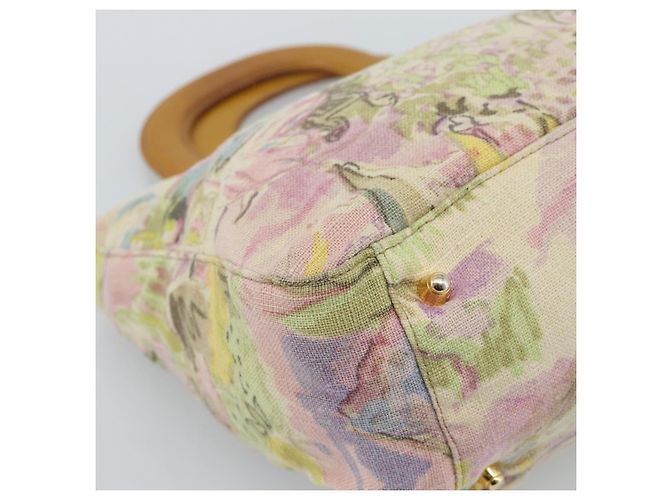 FENDI Hand Bag Canvas Beige Gold - vista 14