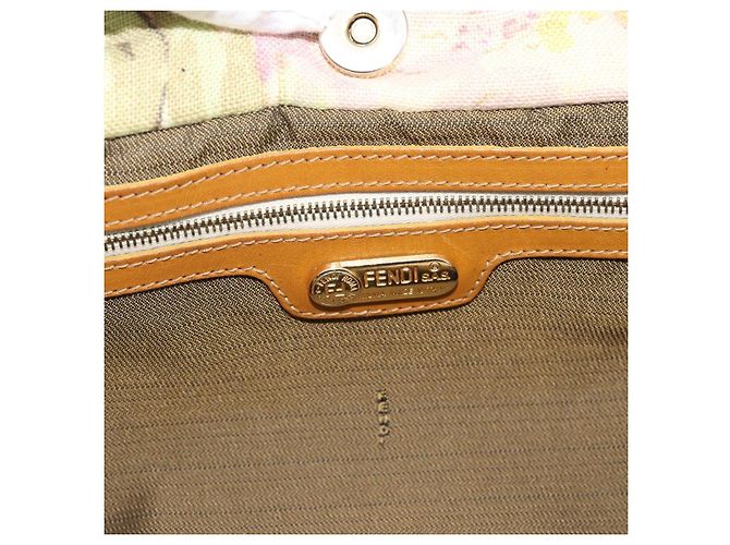 FENDI Hand Bag Canvas Beige Gold - vista 17