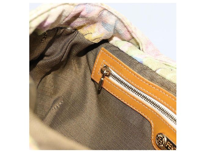 FENDI Hand Bag Canvas Beige Gold - vista 20