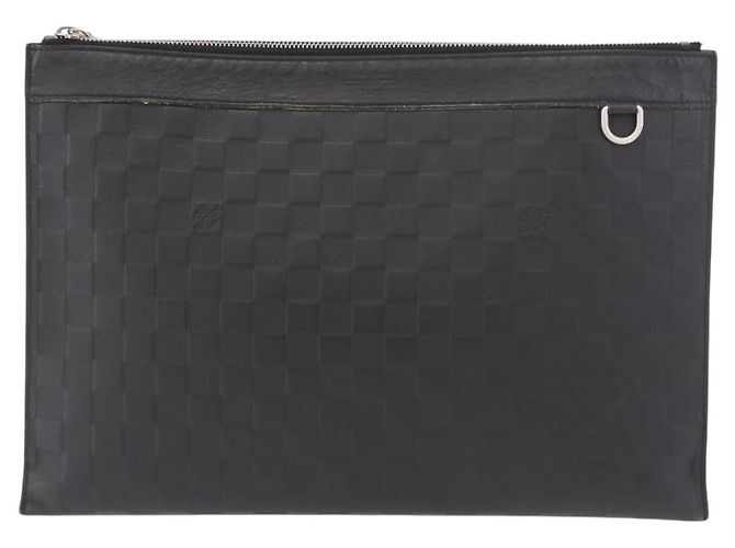 LOUIS VUITTON Damier Infini Pochette Discovery Black N60112 LV - vista 13