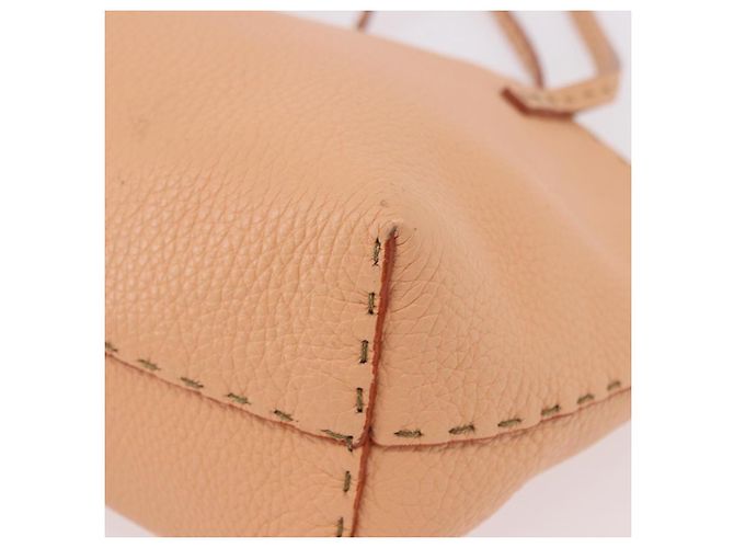 FENDI Celeria Hand Bag Leather With Pouch Orange Gold - vista 15