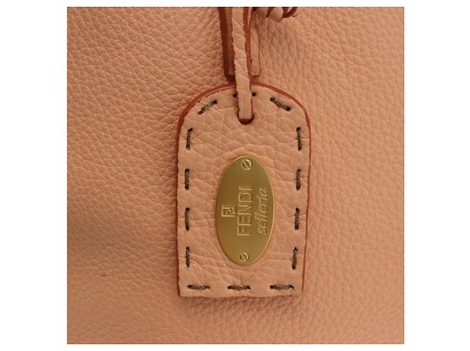 FENDI Celeria Hand Bag Leather With Pouch Orange Gold - vista 18