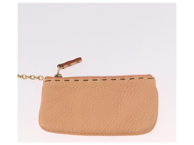 FENDI Celeria Hand Bag Leather With Pouch Orange Gold - vista 24