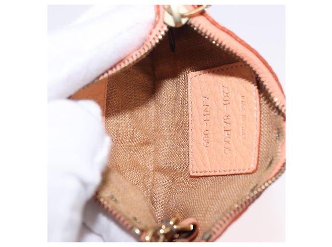 FENDI Celeria Hand Bag Leather With Pouch Orange Gold - vista 26