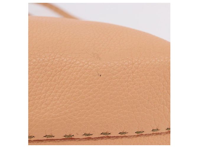 FENDI Celeria Hand Bag Leather With Pouch Orange Gold - vista 6