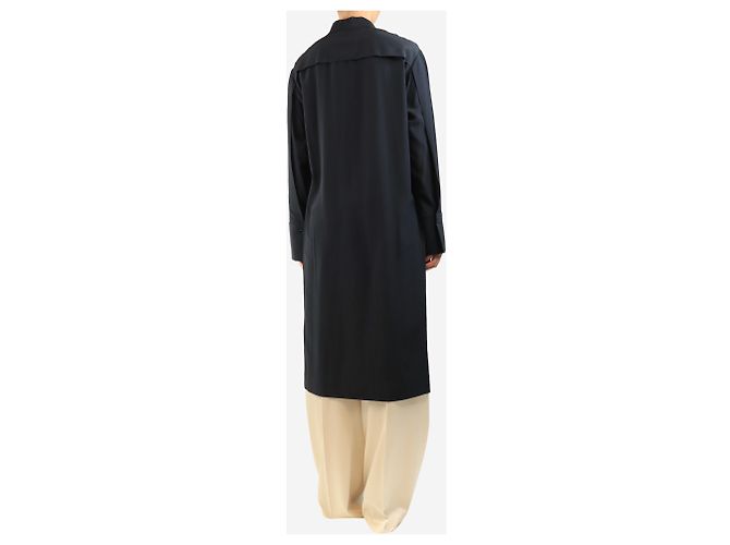 Joseph Vestido camisero de crepé negro - size UK 12 - vista 2