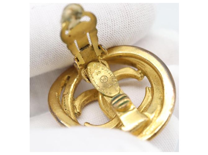 CHANEL COCO Mark Earring Metal Gold CC - vista 7