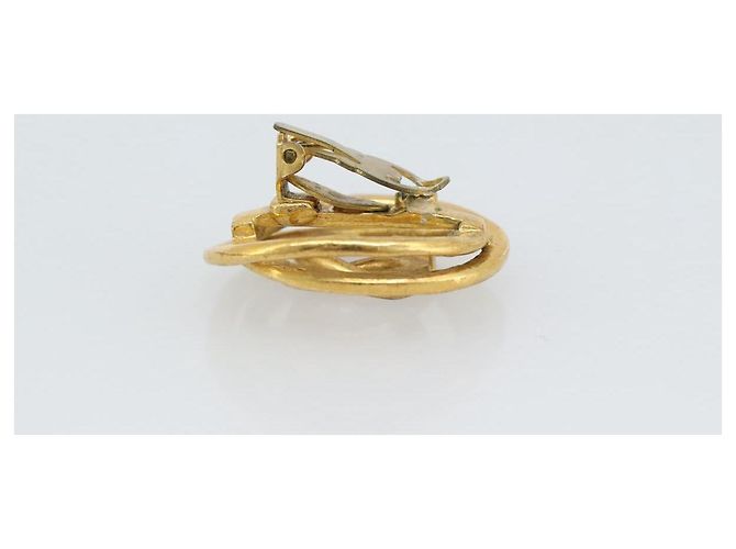 CHANEL COCO Mark Earring Metal Gold CC - vista 8