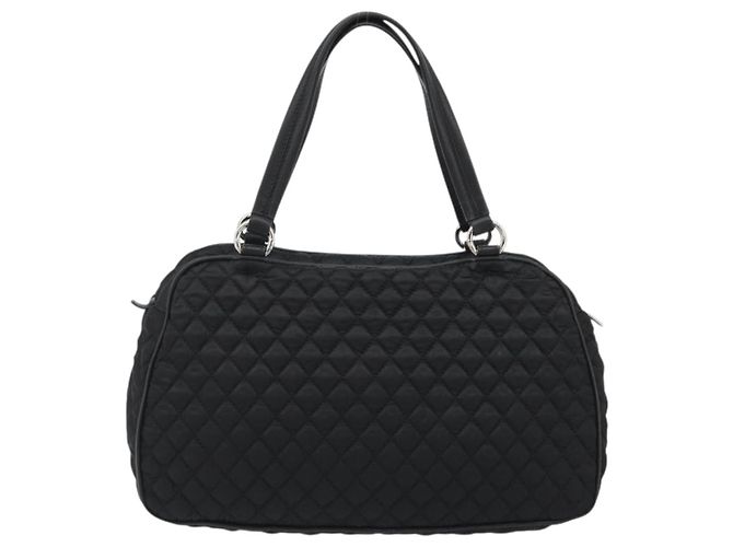 Salvatore Ferragamo Hand Bag Nylon Black Silver - vista 2