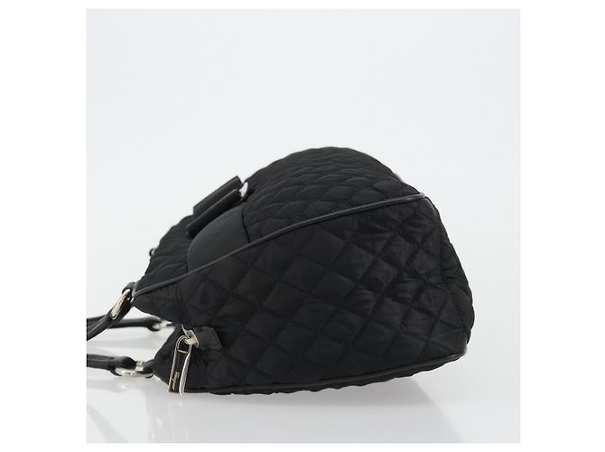 Salvatore Ferragamo Hand Bag Nylon Black Silver - vista 4