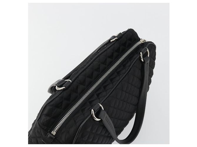 Salvatore Ferragamo Hand Bag Nylon Black Silver - vista 6