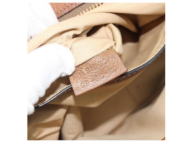 Chloé Chloe Paraty Hand Bag Leather Brown Gold - vista 12