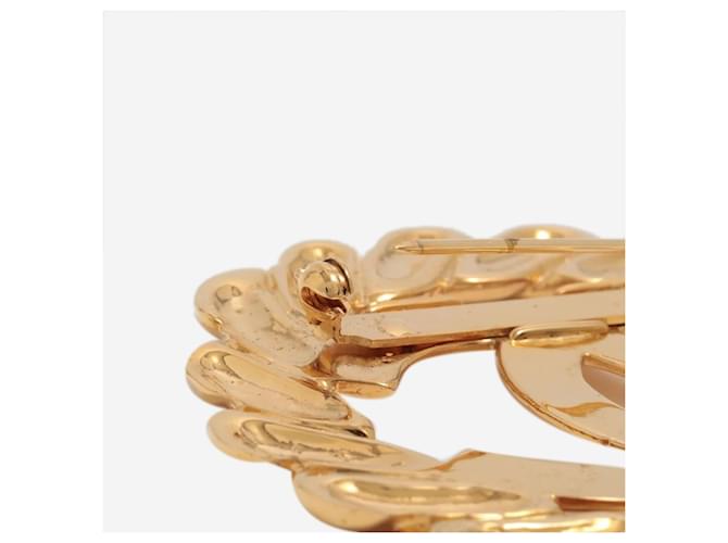 Chanel Spilla Gold Coco Mark wreath 25 D'oro - vista 2
