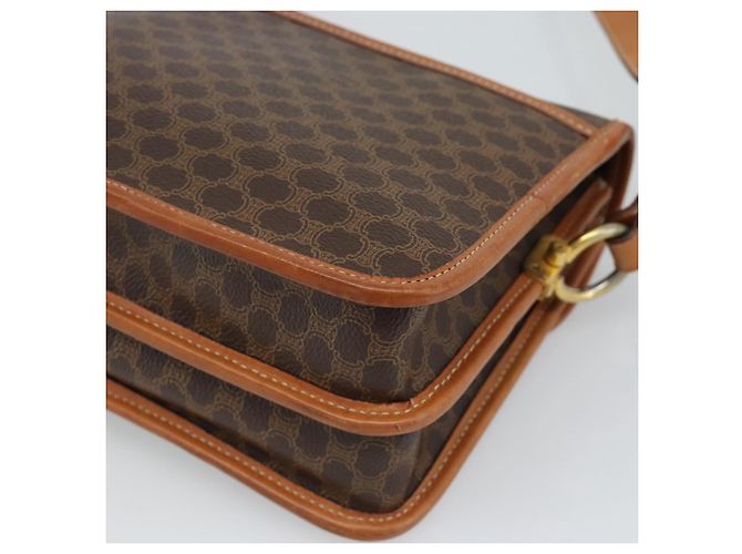 Céline CELINE Macadam Shoulder Bag PVC Leather Brown Gold - vista 15