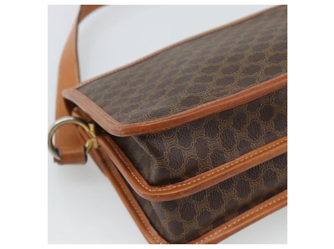 Céline CELINE Macadam Shoulder Bag PVC Leather Brown Gold - vista 16