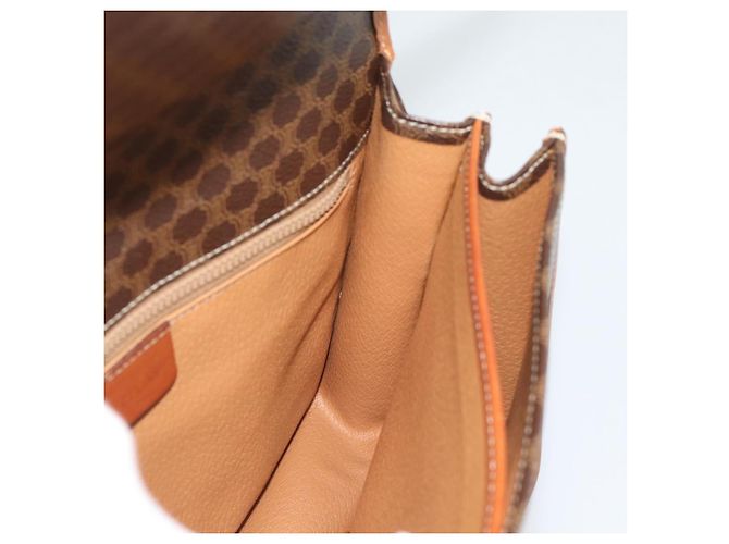 Céline CELINE Macadam Shoulder Bag PVC Leather Brown Gold - vista 19