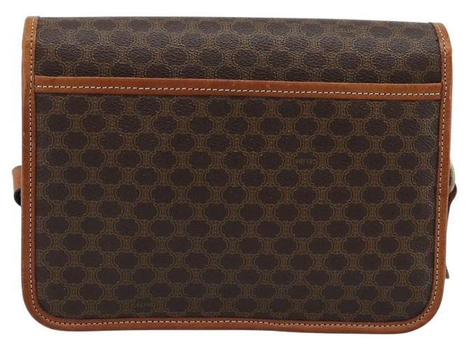 Céline CELINE Macadam Shoulder Bag PVC Leather Brown Gold - vista 2