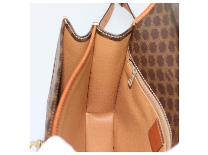 Céline CELINE Macadam Shoulder Bag PVC Leather Brown Gold - vista 20