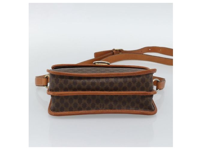 Céline CELINE Macadam Shoulder Bag PVC Leather Brown Gold - vista 5