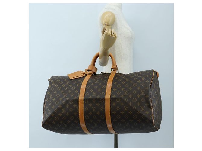 LOUIS VUITTON Monogram Keepall 55 Boston Bag M41424 LV - vista 26