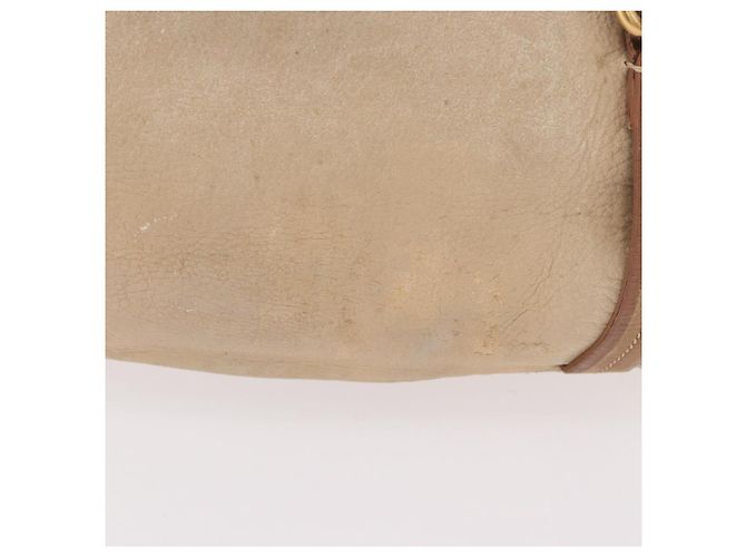 PRADA Tote Bag Leather 2way Beige Gold - vista 2